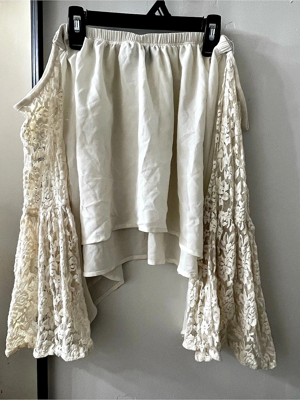 Cream Floral Layered Maxi Dress
